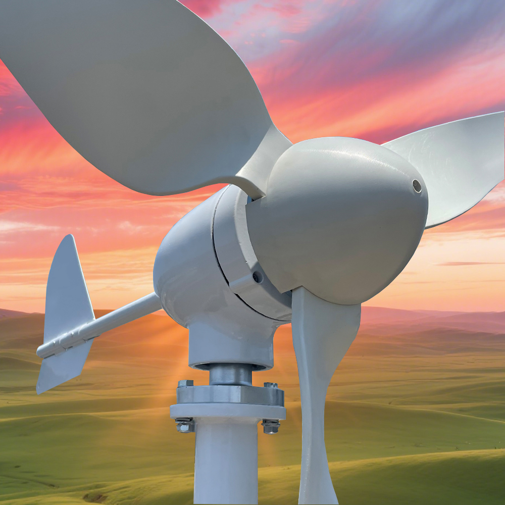 Renewable Energy Yes Please - ระบบผลิตไฟฟ้าแบบออฟกริด พลังงานทดแทน กังหันลมแนวนอน 8000 วัตต์ 10