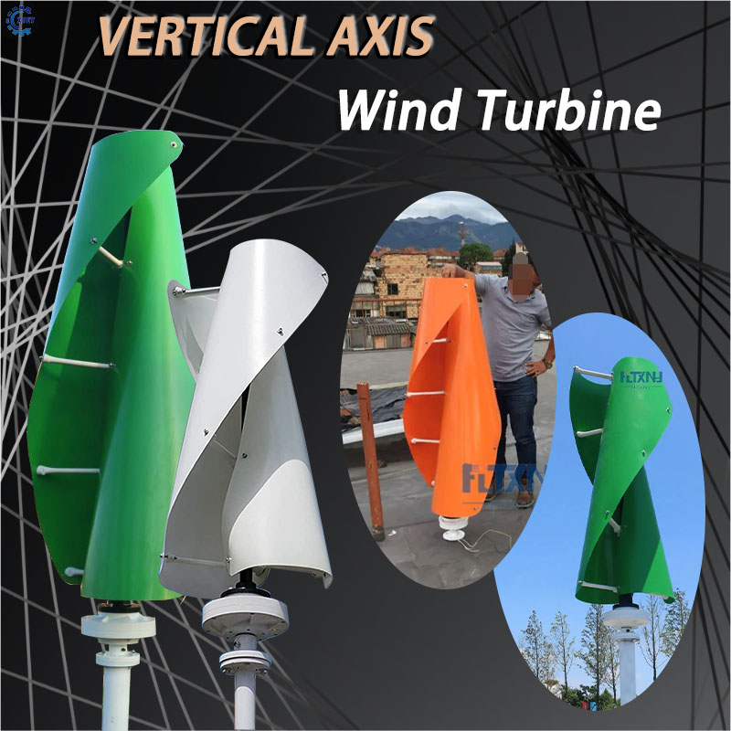 Renewable Energy Yes Please - เครื่องกำเนิดไฟฟ้าพลังงานลมแบบแกนตั้ง 10 กิโลวัตต์ พร้อมระบบออฟกริด 12V 24V
