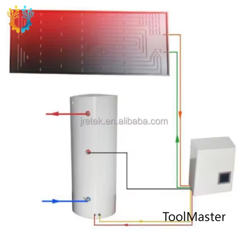 Solar Water Pump - 【2026】 TYN-50 เครื่องทำน้ำร้อนแบบปั๊มความร้อนพลังงานแสงอาทิตย์ ระบบแยกส่วนแบบตั้งพื้น สำหรับใช้ในโรงแรมและโรงรถ