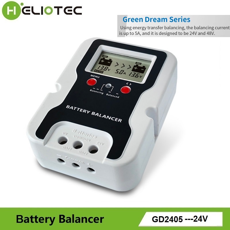 Battery Equalizer Balancer - HELIOTEC เครื่องปรับสมดุลแบตเตอรี่ LED 24V สำหรับแบตเตอรี่ตะกั่วกรดแบบ AGM