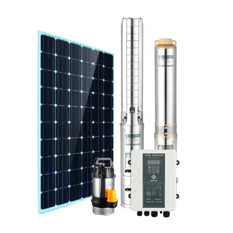 Solar Water Pump - ปั๊มน้ำพลังงานแสงอาทิตย์แบบจุ่มใต้น้ำ Q3SC3.8-180 สำหรับบ่อน้ำลึก ใช้สำหรับการชลประทาน